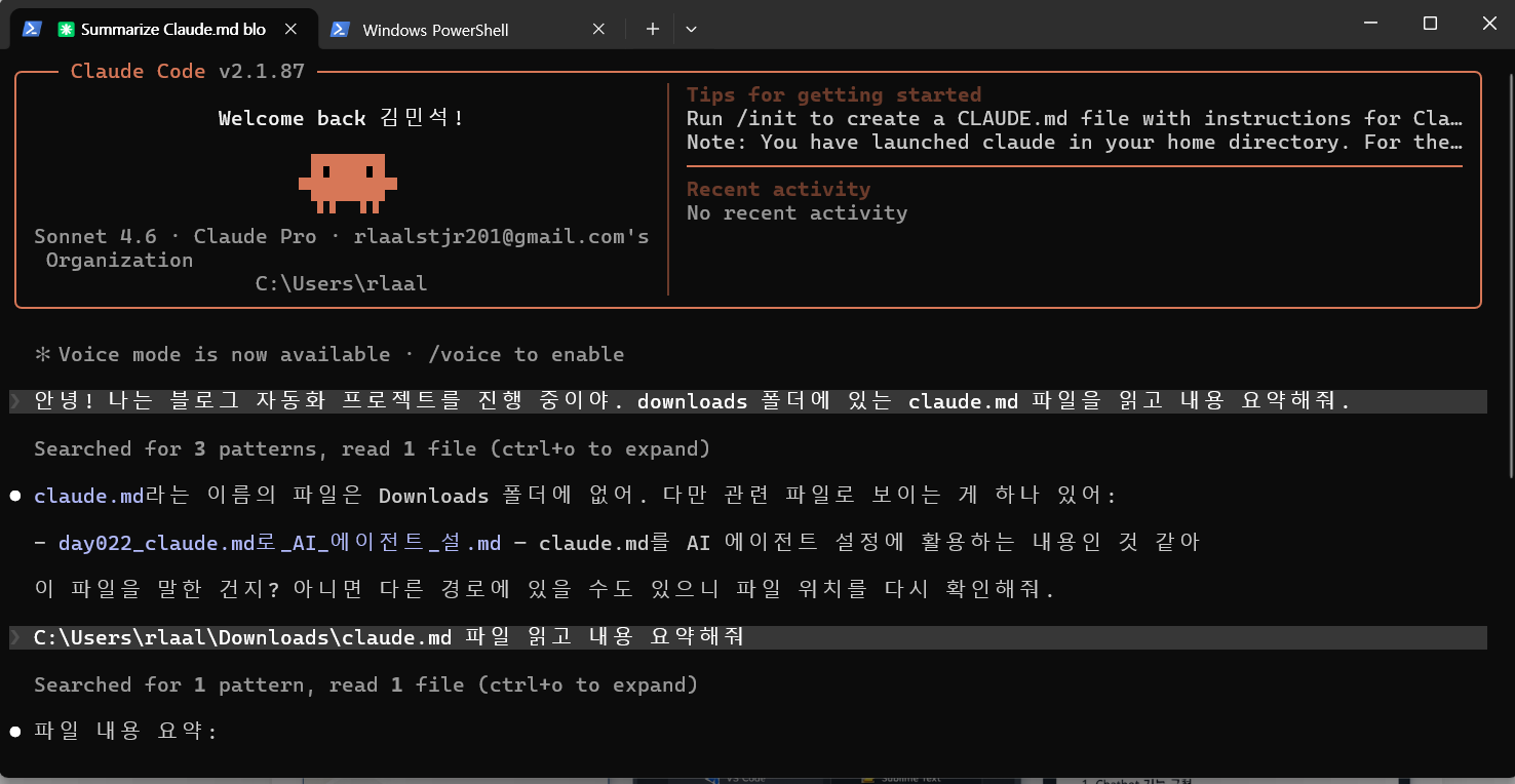 Claude Code 블로그 에이전트